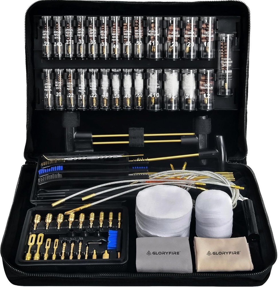 GLORYFIRE Universal Gun Cleaning Kit for Handgun Shotgun & Pistol,Elite Gun Clea