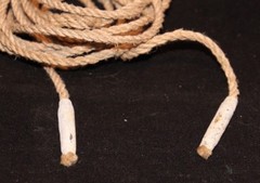 VINTAGE MILITARY LOT OF 2 MAUSER RIFLE PULL THROUGH BORE CLEANING ROPE & WEIGHT