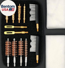 Handgun Cleaning Kit For.22.357.38,9Mm.40.45 Caliber Pistol,With Bronze Bore Bru