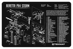 Tekmat Armorers Bench Mat 11″x17″ Beretta Px4 Pistol – 17-BER-PX4