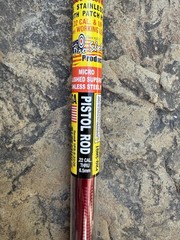 Pro-Shot 1 Piece Polished Stainless Cleaning Rod. 22 Cal 8″. New.