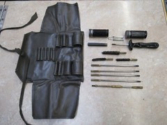 Vintage Swiss Small Arms Cleaning Kit Roll 7.5×55 .30 Caliber Etc