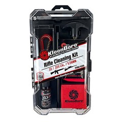 KleenBore 22 223 Cal Cleaning Kit Includes Brushes Rods Patches in Compact Case