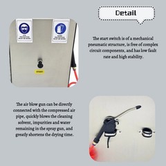 Pneumatic Automatic Spray Gun Cleaner Paint Gun Washer Cleaning Machine
