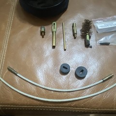 Gun Cleaning Kit w/ Case, Cleaning Rod/Cable, Bore Brush & Connector