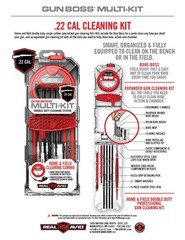 Real Avid Gun Boss Cleaning Multi-Kit, .22cal, AVGBMK22 Gun Cleaning Kit