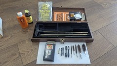 Vintage Hoppe’s No. 9 Deluxe Wooden Presentation Gun Cleaning Kit w/ Box