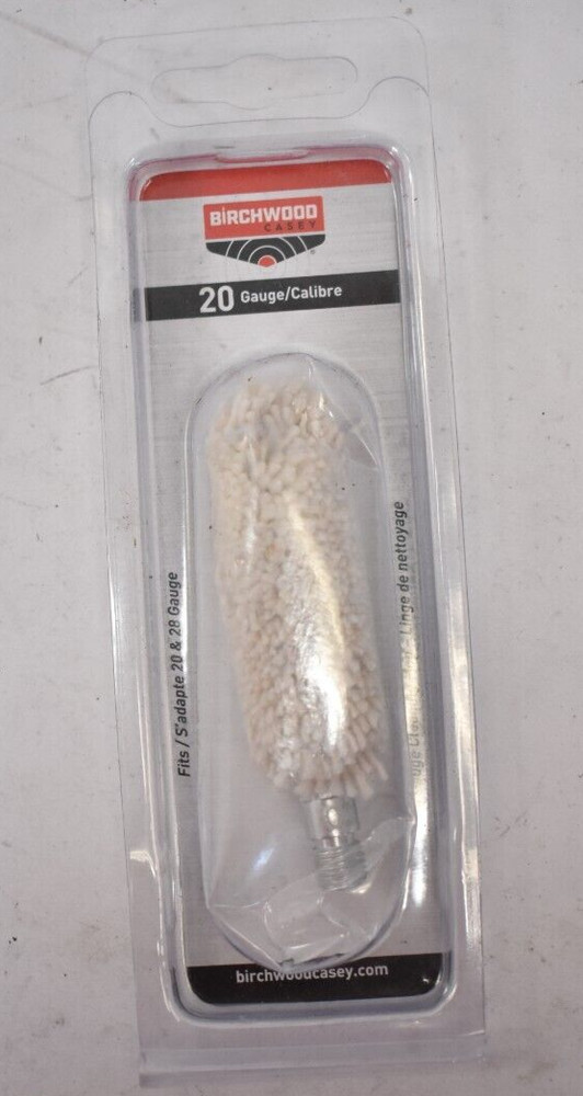 Birchwood 20 Gauge Casey Gun Cleaning Mop For Shotgun Fits 8-32 Thread 41332