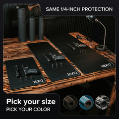 Falko Tactical Premium Gun Cleaning Mat (3 Sizes) – 2X Thicker, Oil and Solvent