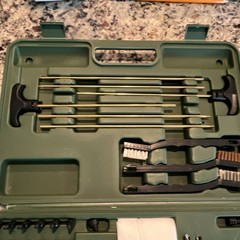 Guide Gear 62pc Gun Cleaning Kit Deep Cleaning Green Case Handle MPN 591865