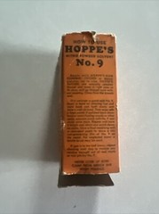 Vintage Hoppes No. 9 Solvent Gun Oil Glass Bottle in Original Box- Empty Bottle