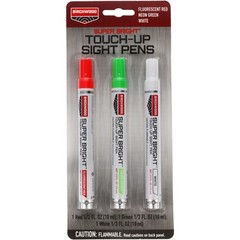 Birchwood Casey Super Bright Touch-Up Pen Kit – Green/White/Red – .33 oz.