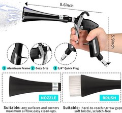 Tornado Air Power Cleaning Gun – Adjustable Brass Nozzle for Quick Car Detailing
