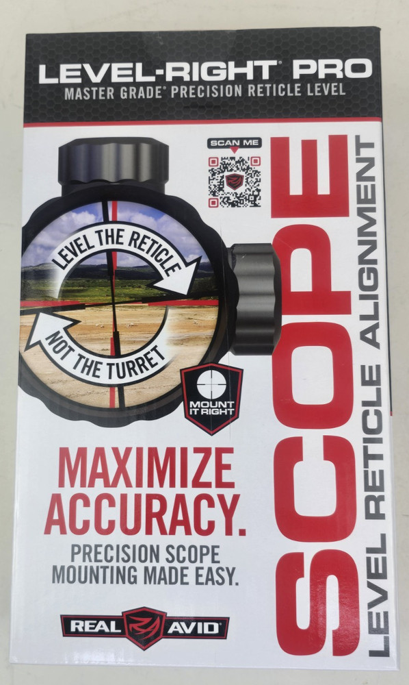 Real Avid Level Right Pro Scope Level Tool Reticle Alignment System AVLVLR-P