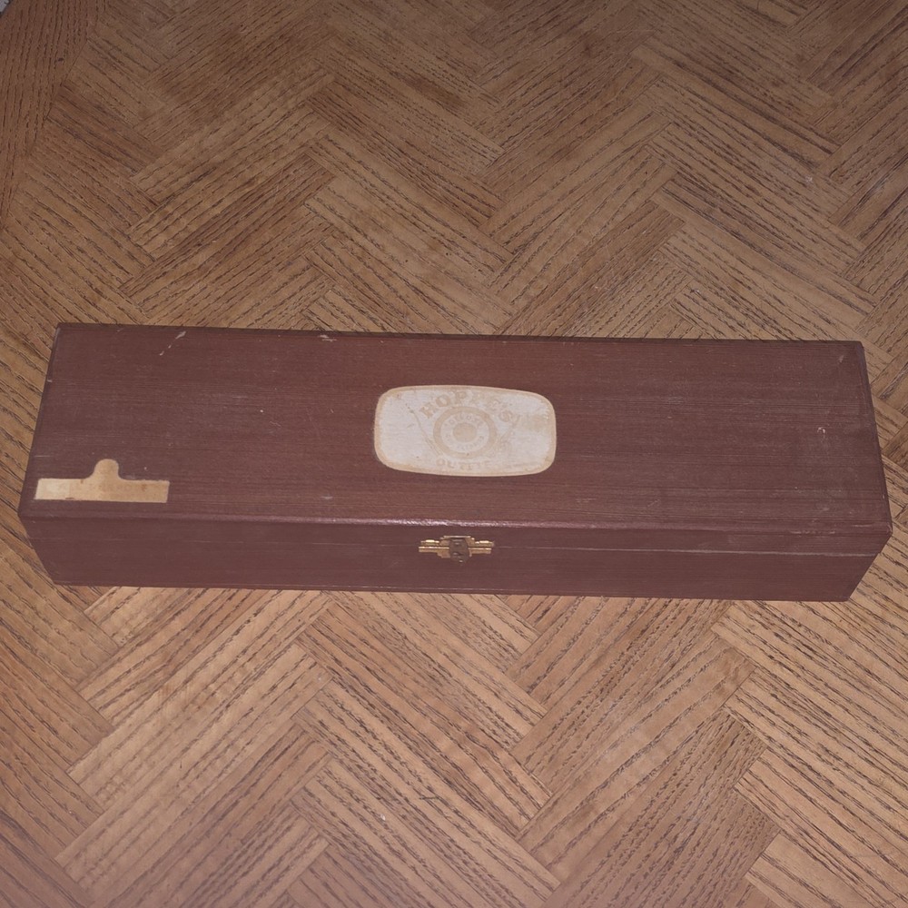 Hoppe’s Vintage Gun Cleaning Kit Wooden Case with Rod, Bore Brush, Screwdriver