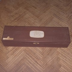 Hoppe’s Vintage Gun Cleaning Kit Wooden Case with Rod, Bore Brush, Screwdriver