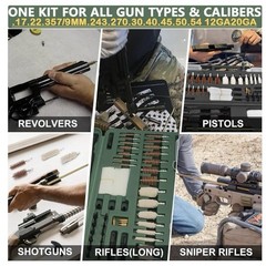 iunio Gun Cleaning Kit Universal Gun Cleaning All Caliber and Carrying Case New