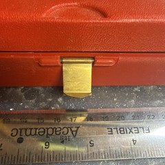 Sears 20-28 GA Gun Cleaning Kit Red Metal Case w/ Rod, Brushes, Oil Vintage