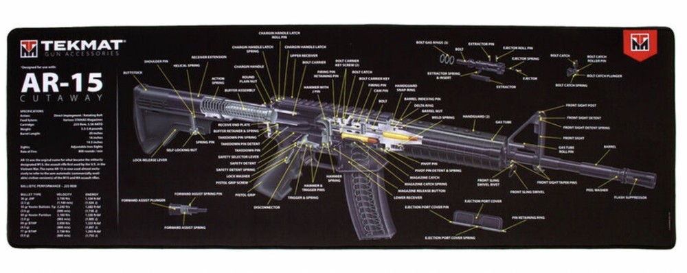 Tekmat Cutaway 15″x44″, Cleaning Mat, Oil and water resistant,  NEW…