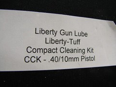 Liberty Lubricants Compact Cleaning Kit Gun Lube .40/10mm Pistol Black Zip Case