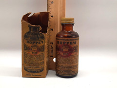 Vtg Hoppe’s No.9 Gun Nitro Powder Solvent Cleaner – almost empty Bottle 2oz