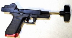  BRASS SQUIB ROD – PISTOL –  USPSA – IDPA  – BRASS – RANGE OFFICER APPROVED 