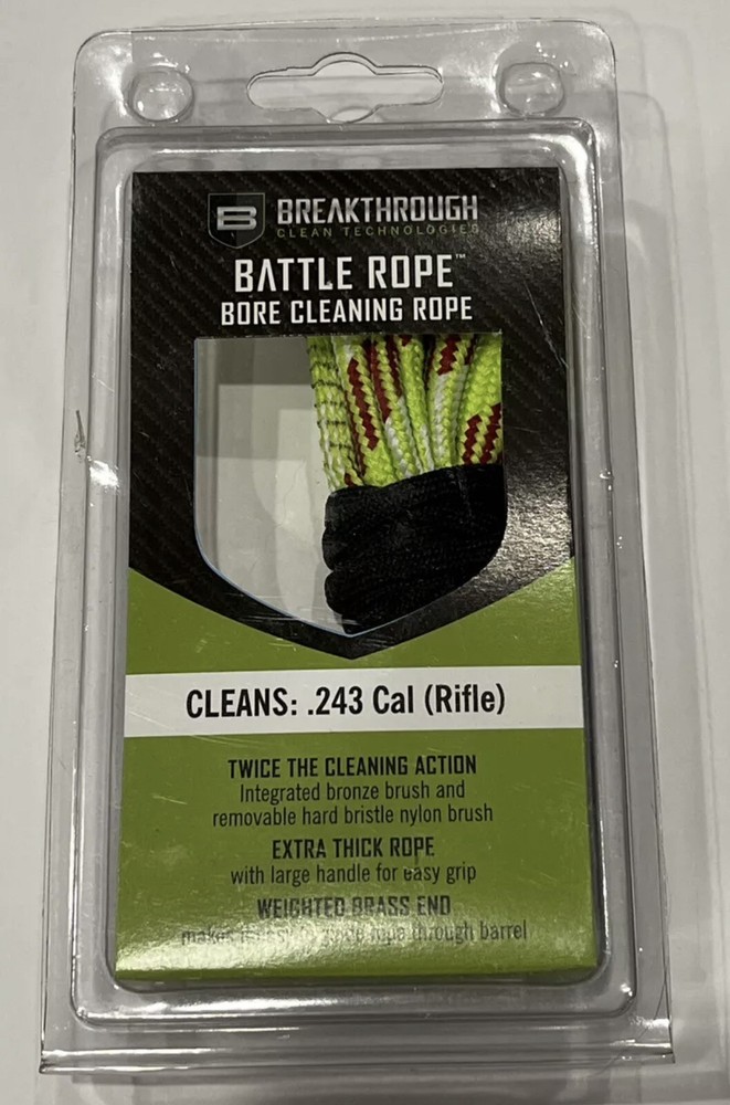 New: Breakthrough Battle Cleaning Rope .243 Caliber