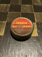 Vintage TIN Sears Roebuck and Co. Ranger Gun Grease – Half Full Collectible