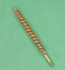 30 Caliber Rifle Bronze Bore Brush / #8-32, Brass Core, Over 3″ OAL – NOS Each
