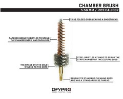 10 Pack 5.56MM/.223cal Brass Chamber Brushes for Gun Cleaning