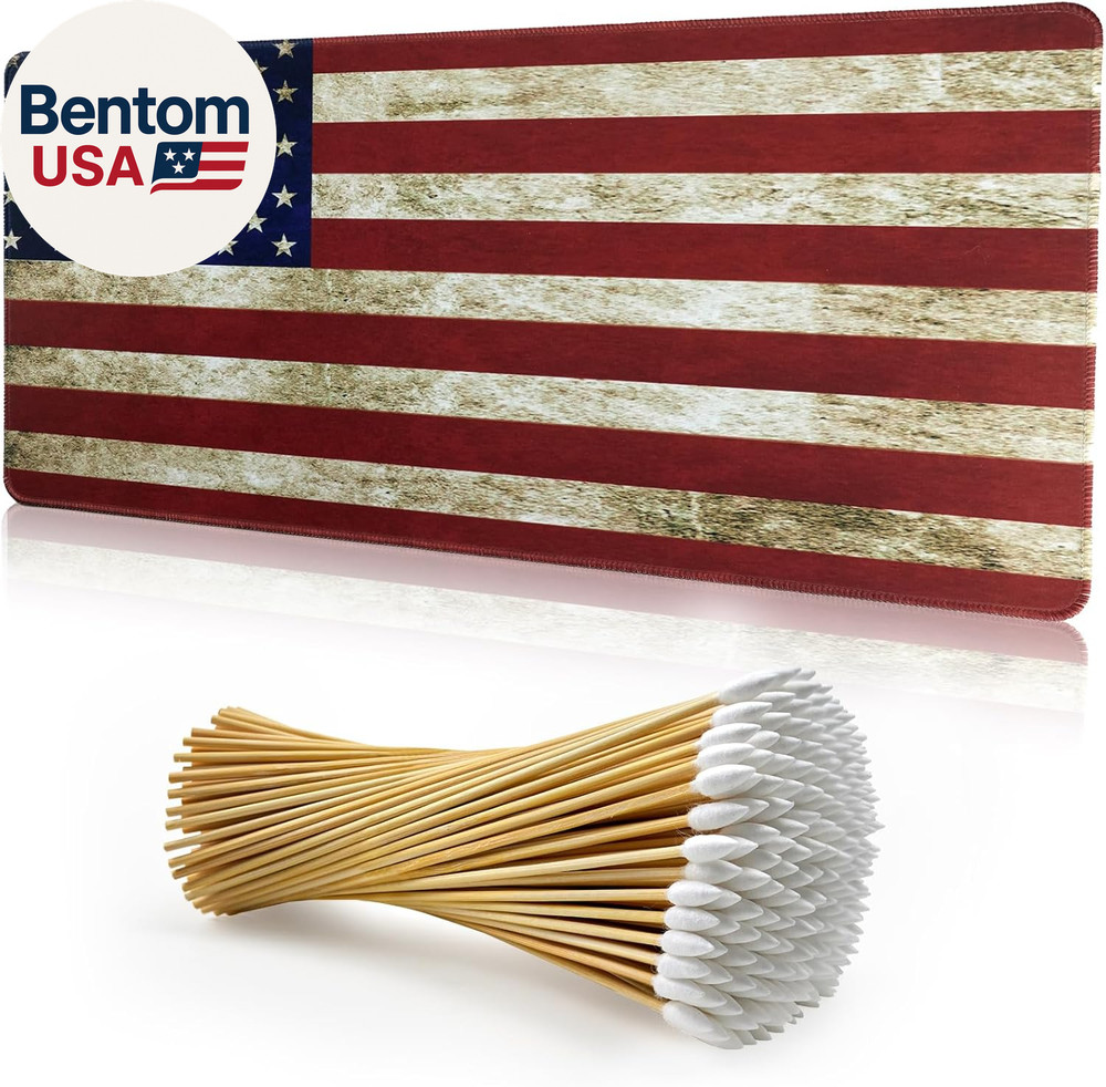 24″X12″ Thick Gun Cleaning Mat with 200PCS 6″ Swabs, Gun Mat – for Firearm Clean