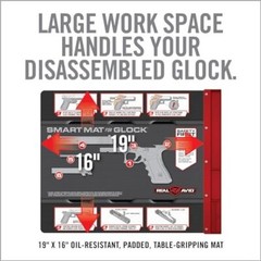Real Avid Gun Cleaning Mat 19″ x 16″ with Magnetic Parts Tray | 1911, Glock,…