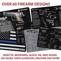 Illustrated Gun Cleaning and Repair Mat for Smith and Wesson, Rubber, SHIPS FREE