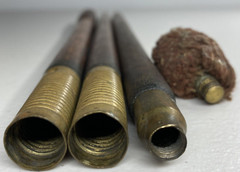 Vintage Wood & Brass 3 Piece Shotgun Cleaning Rod With Soft Tip