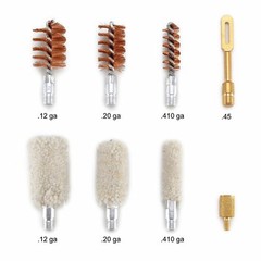 Cleaning Kit and Case -Portable Brushes Heads for 12, 20 and .410 Gauge Shotguns