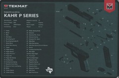 Illustrated Gun Cleaning and Repair Mat for Kahr P Series, 11×17 Neoprene Rubber