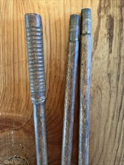 VINTAGE 3 PIECE WOOD & BRASS Shotgun CLEANING ROD