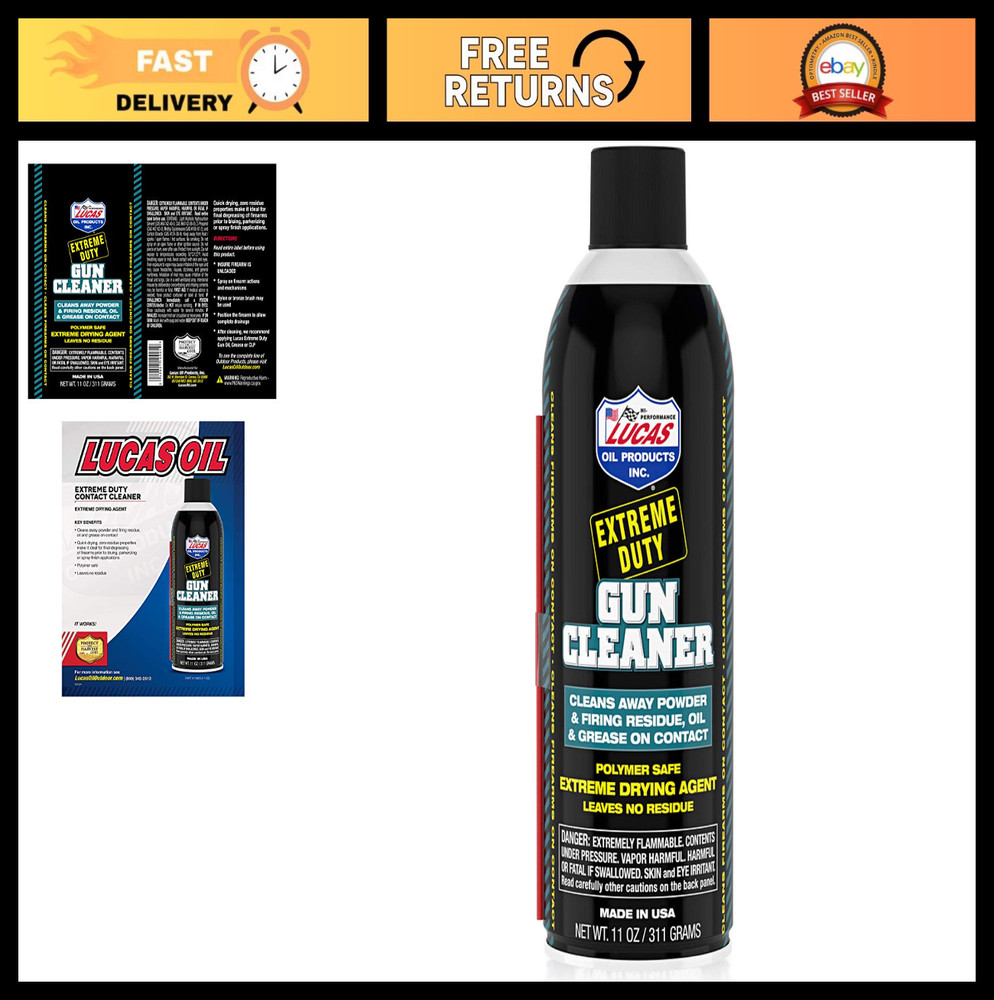 Extreme Duty Gun Cleaner – 11oz, Heavy-Duty Firearm Cleaning Solution, Fast Acti