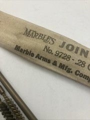 Marble’s jointed .28 Caliber And Up, 30 Inch Jointed Rifle Rod No. 9728 Brass