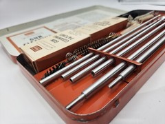 Vintage Sears Gun Cleaning Kit Ted Williams Orange Metal Case