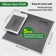 Silicon Gun Cloth 12” ×12” Gun Cleaning Cloths Lint Free – Gun Cleaning Wipes