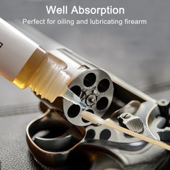 Gun Cleaning Swabs Double Tips 6 Inch Bamboo Sticks