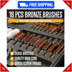 GLORYFIRE Elite Cleaning Kit–Universal 66pcs Set w Brass Brushes