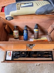 Wood Gun Cleaning Kit w/ Case, 12-16 Gauge, Oil, Patches, Rods & Bore Brush