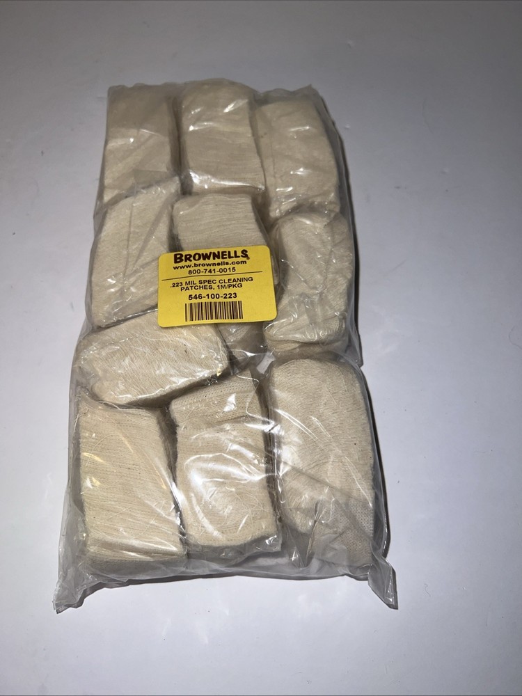 Original USGI 5.56mm/.223 caliber cotton Small Arms Cleaning Patches (1000)