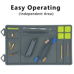 Raiseek Pistol Gun Cleaning Mat, Magnetic Gun Maintenance Mat,AntiSlip Rubber…