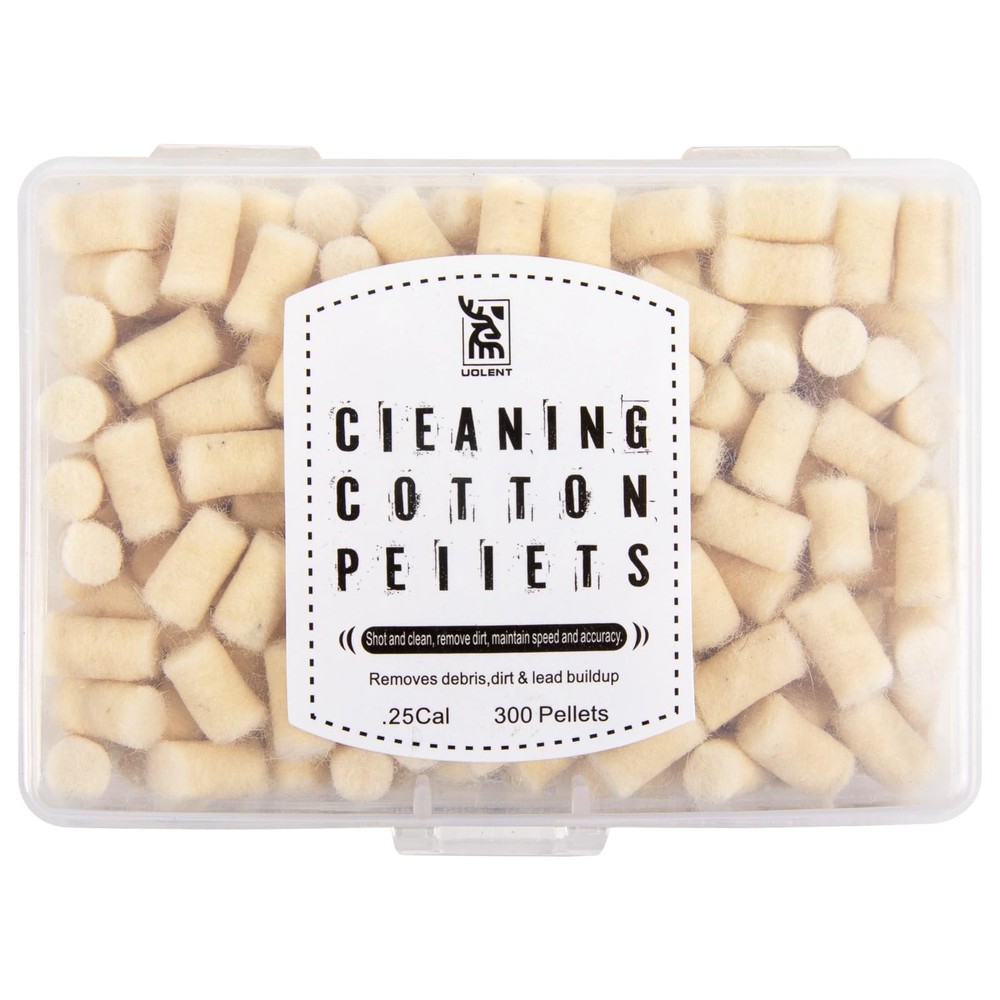 Cleaning Cotton Wool Felt Cleaning Pellets for Maintenance .25 Caliber 300 Co…