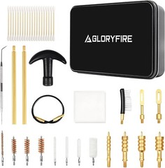 Pistol Cleaning Kit Brass Brush and Brass Jag Adapter with Portable Case
