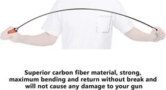 Ergonomic 36-Inch Carbon Fiber Gun Cleaning Rod, Ideal for Pistol & Rifle Owners