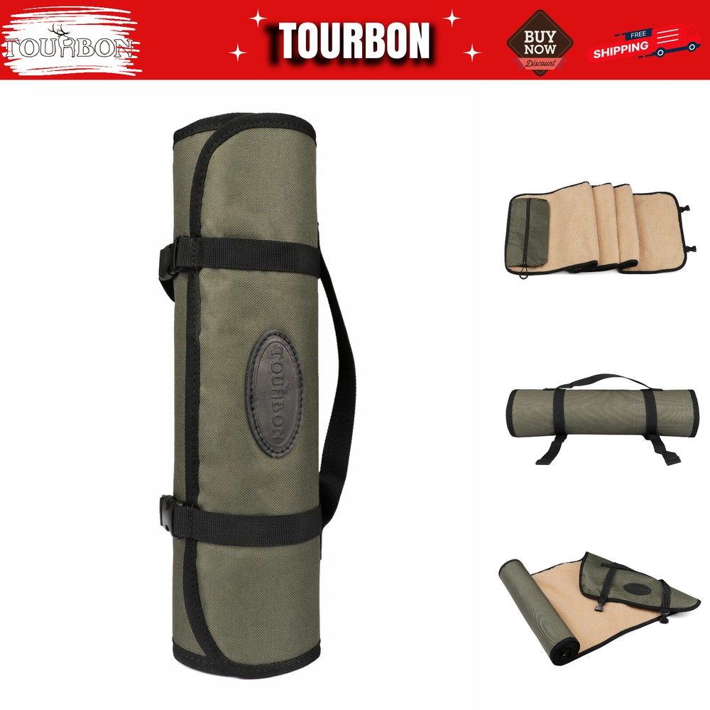Nylon Gun Cleaning Mat Pad Rifle Shotgun Pistol Clean Kit Zipper Pocket-TOURBON